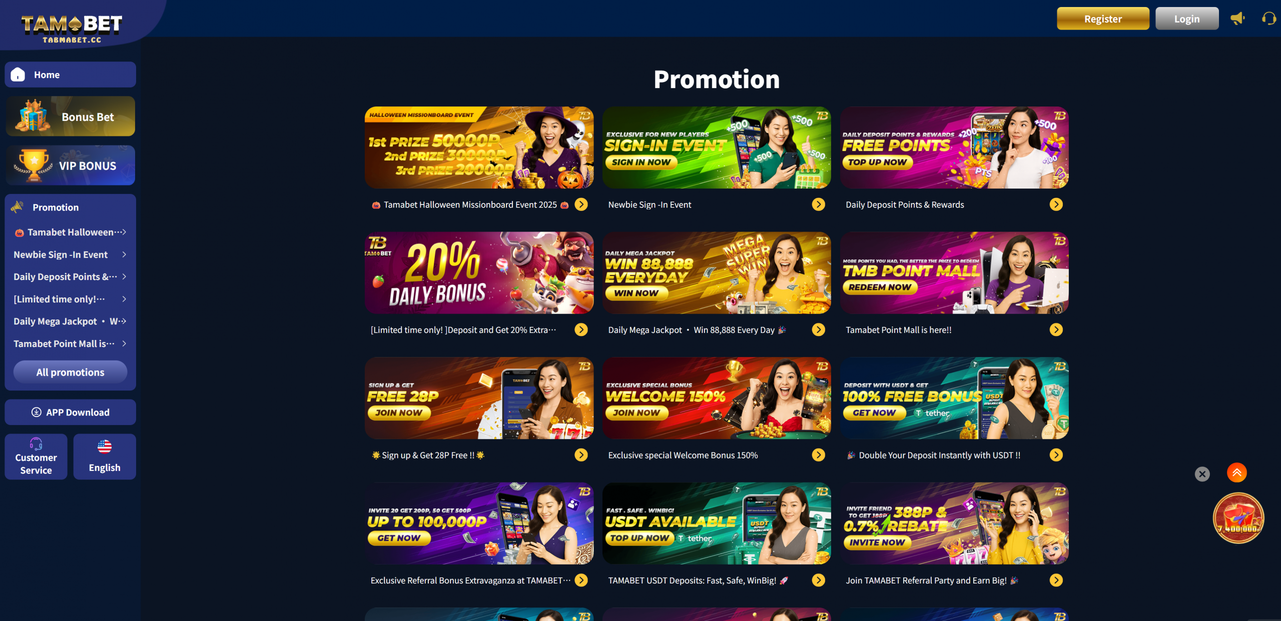 tamabet Promotion scaled