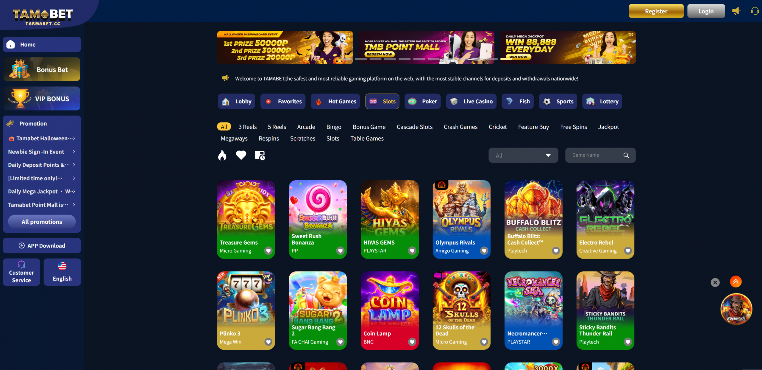 tamabet slots scaled